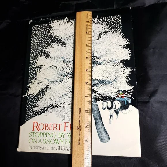 RVHTF EUC 70's Vintage / 1978 Hardcover "Stopping by Woods on a Snowy Evening" - Picture 3 of 15